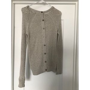 Max Studio open back button Sweater